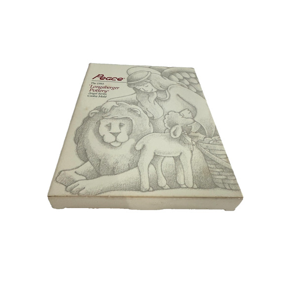 1993 Longaberger Pottery Peace Angel Series Cookie Mold - Picture 1 of 4